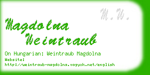 magdolna weintraub business card
